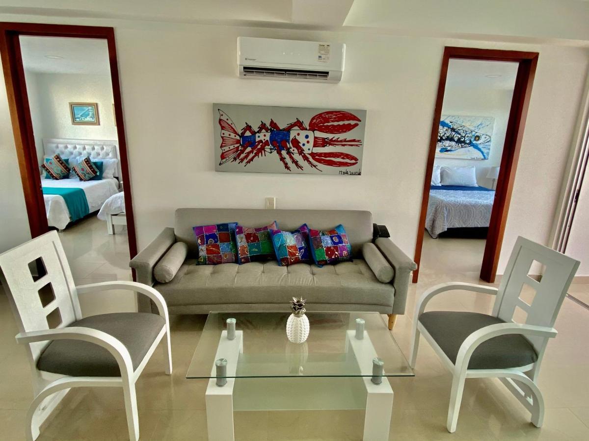 דירות Cartagena Palmetto Bocagrande Oceanfront מראה חיצוני תמונה